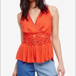 Free people orange top